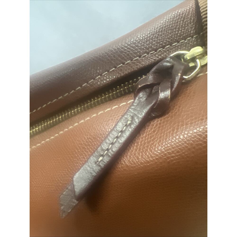 Dooney & Bourke Pebble Leather Large Tote East/West Sac Caramel Brown - Picture 14 of 17